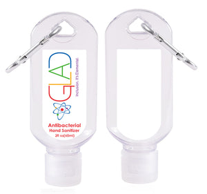 Hand Sanitizer with Carabiner, 2 oz.&nbsp;- Printed