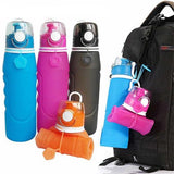 Foldable Silicone Water Bottle, 25 oz.