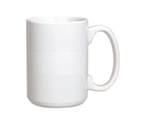 White Ceramic Mug - 15 oz.